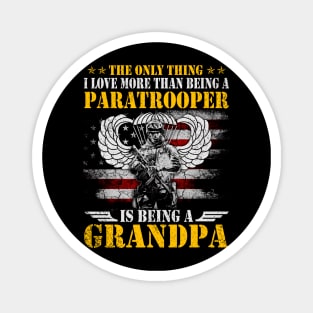 Proud Airborne Paratrooper Grandpa - Veterans Day Gift Magnet